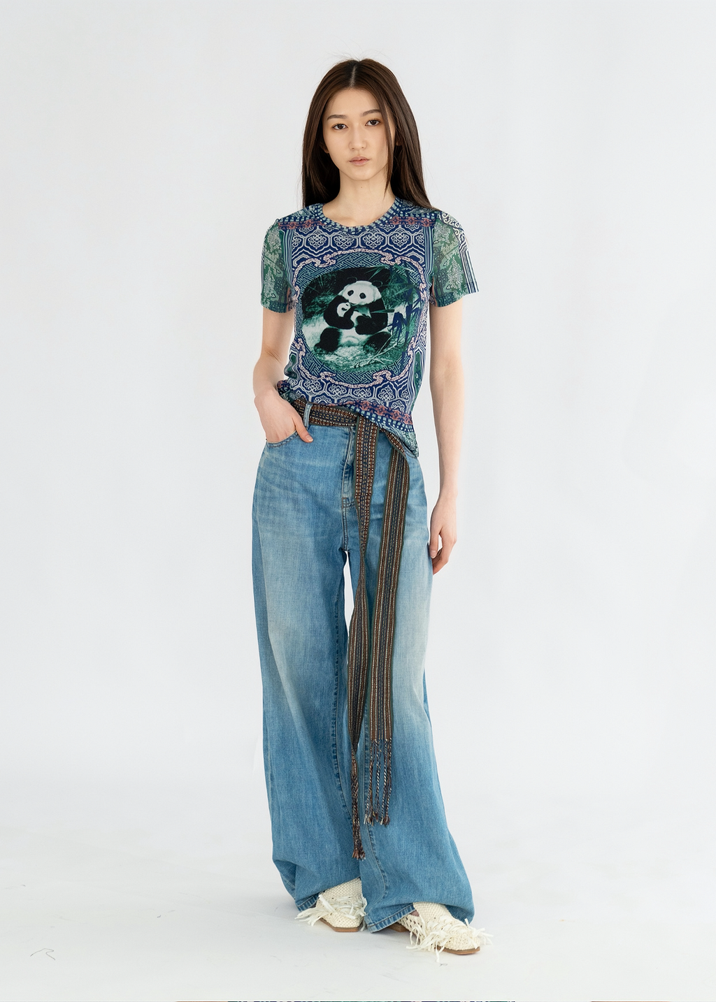 PANDA REVIVAL 2025 ST NETTING TOP – Vivienne Tam Store PANDA REVIVAL 2025 ST NETTING TOP – Vivienne Tam Store