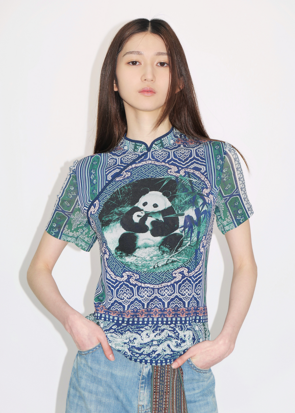 PANDA REVIVAL 2025 CHEONGSAM TOP – Vivienne Tam Store PANDA REVIVAL 2025 CHEONGSAM TOP – Vivienne Tam Store