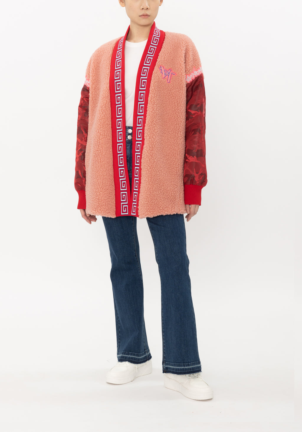 VIVIENNE TAM レザージャケット　本革　レザー　ドラゴン　ファー　S VIVIENNE TAM 羊革 ドラゴン柄 ライダースレザージャケット ブラック