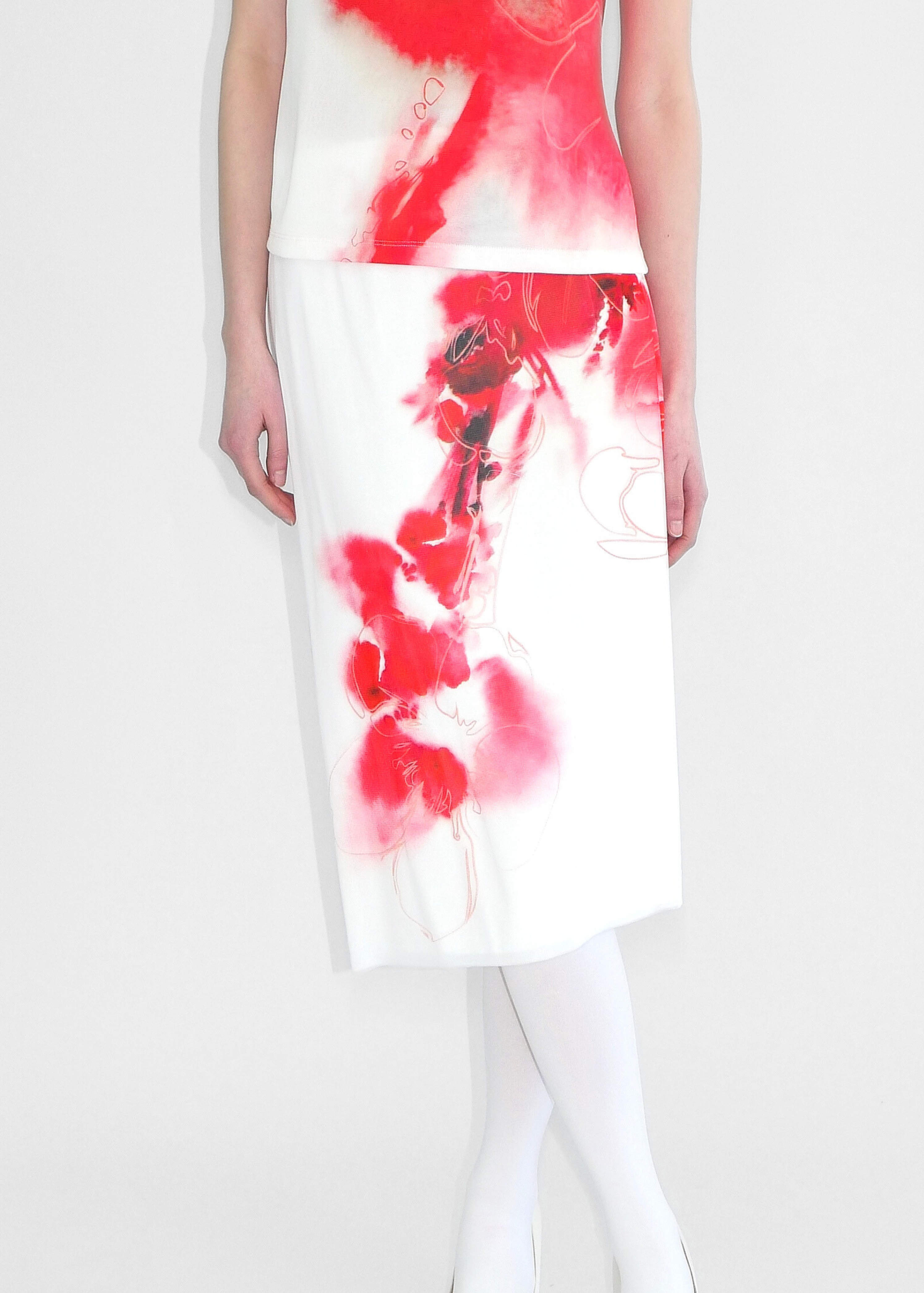 FADED CHERRY BLOSSOM SKIRT