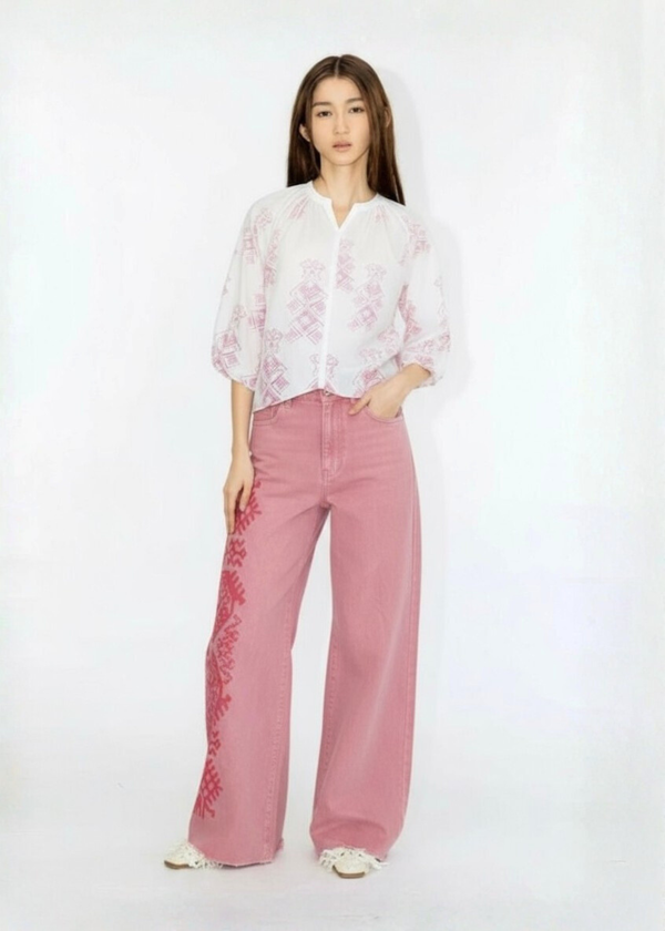 EARRING GIRL POPLIN SHIRT