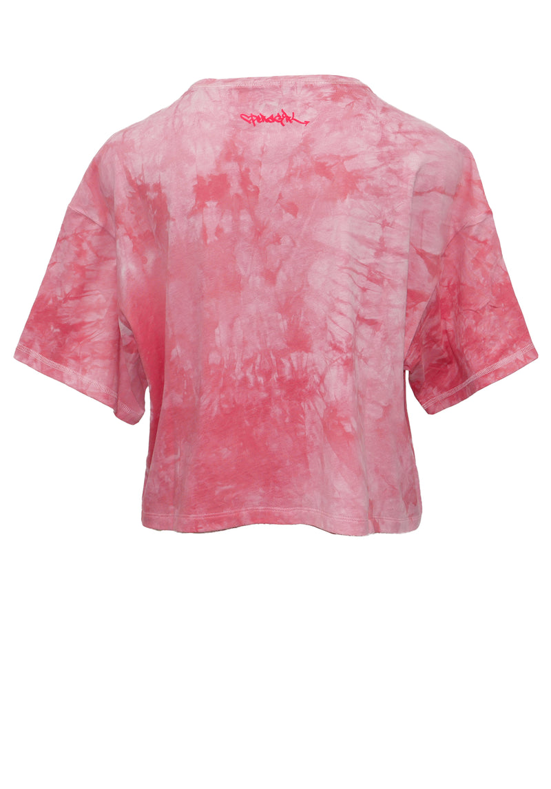 OPERA GIRL TIE DYE PRINT ON FRENCH TERRY T-SHIRT