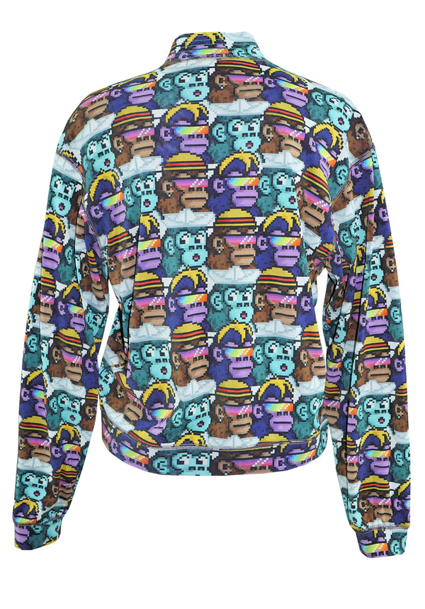 CYBERKONGZ PRINT ST NETTING BOMBER JACKET