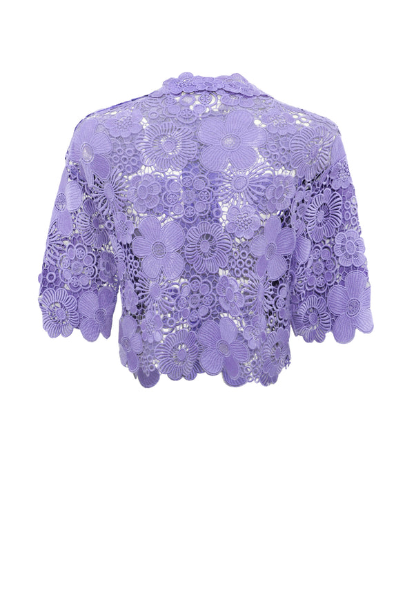 3D FLOWER LACE BOLERO JACKET