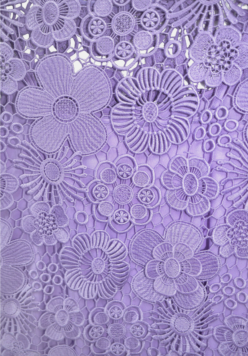 3D FLOWER LACE DRESS