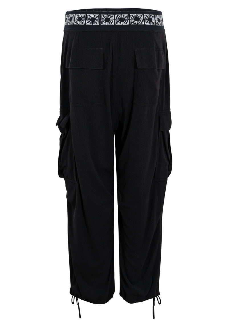 SOLID STRETCH NETTING WITH TRIM PANTS