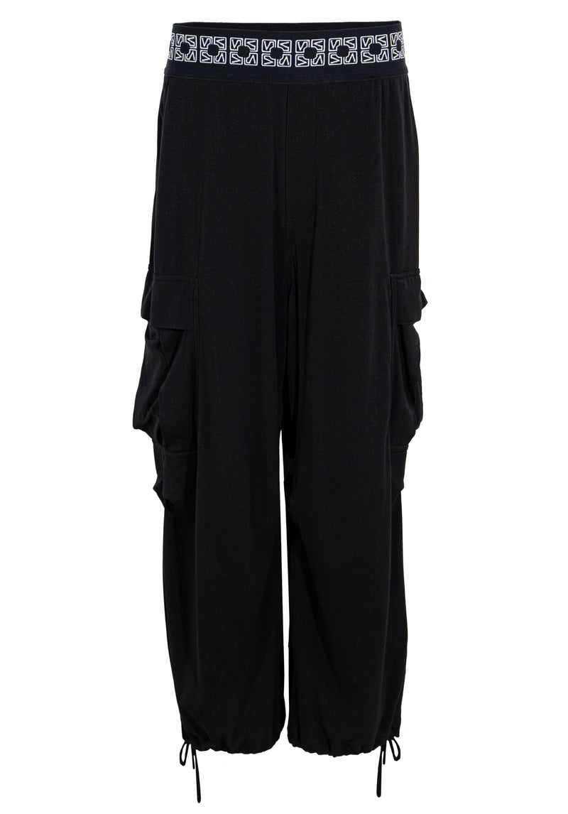 SOLID STRETCH NETTING WITH TRIM PANTS