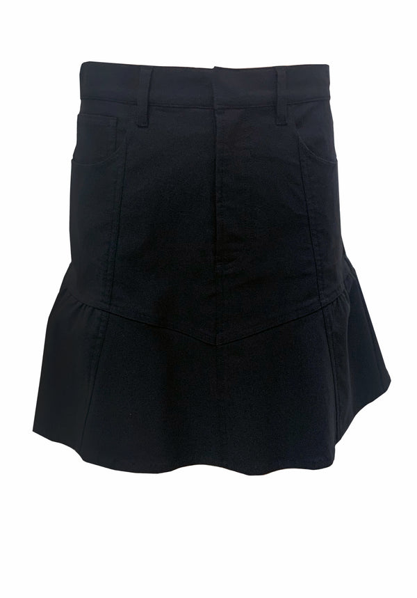 SOLID PONTI FLOUNCE SKIRT