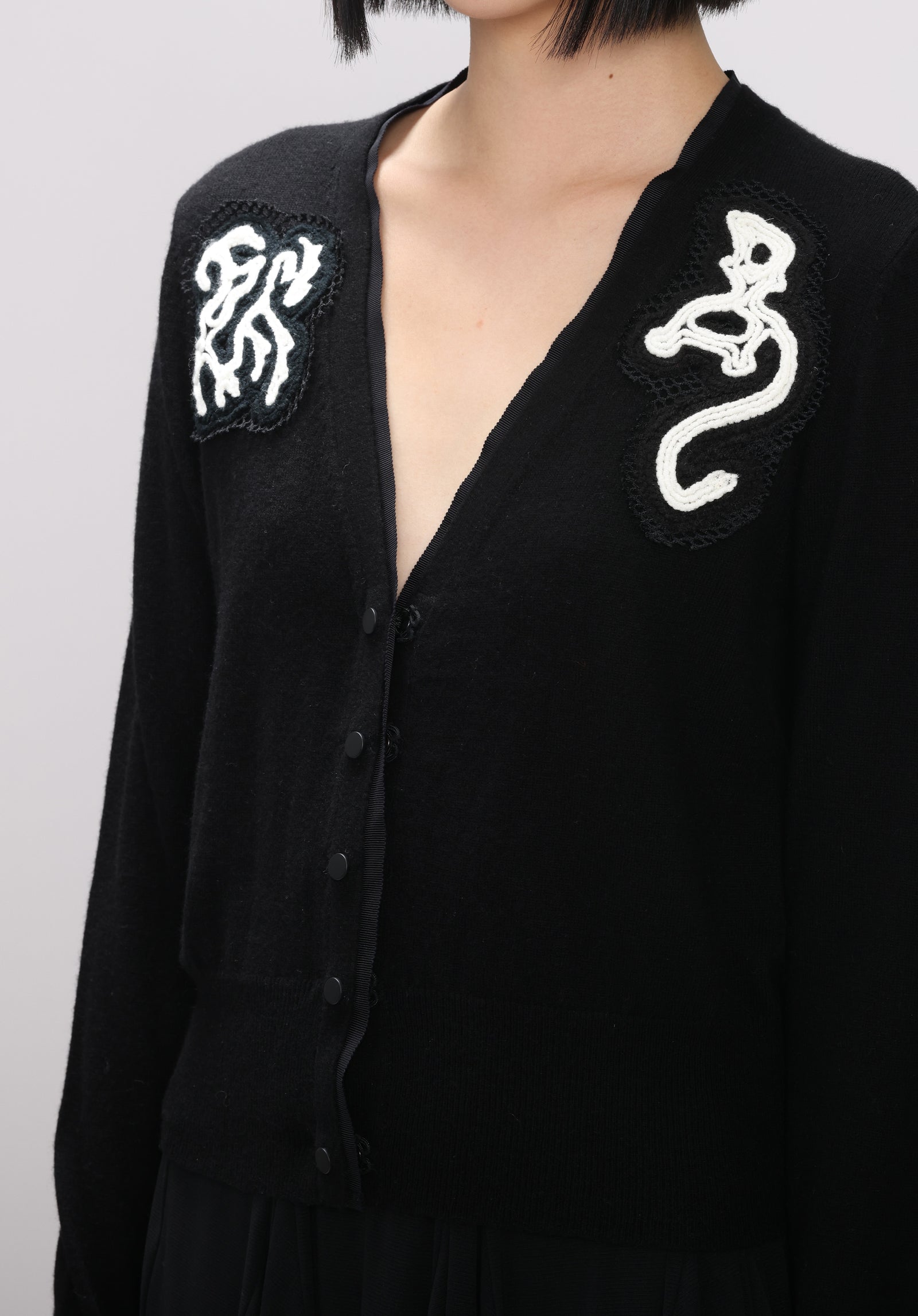 MERCERIZED MERINO WOOL CARDIGAN – Vivienne Tam Store