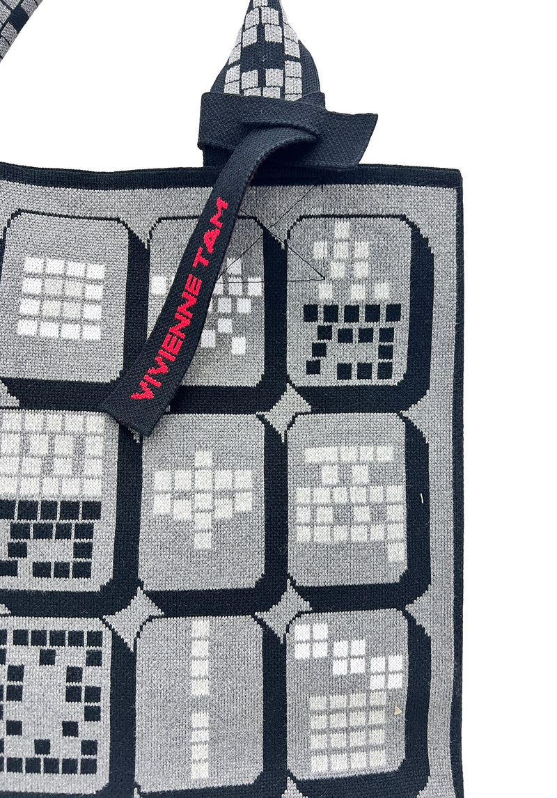 MAHJONG JACQUARD KNITTED BAG