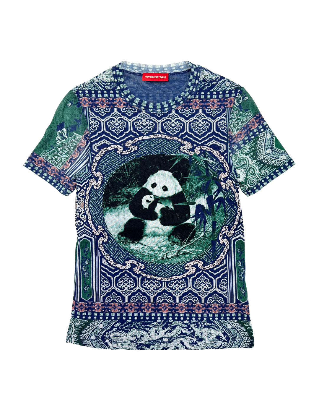 Panda Print Short Sleeve top