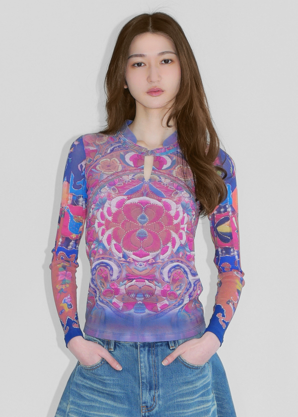 レア 90's VIVIENNE TAM 総柄グラデーショントップス VIVIENNE TAM REVIVAL COLLECTION – Vivienne Tam Store