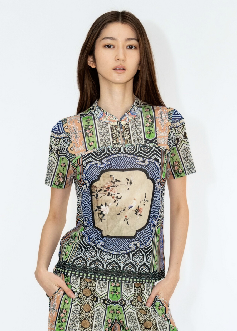 トップス VIVIENNE TAM spangle design tee VIVIENNE TAM spangle design tee