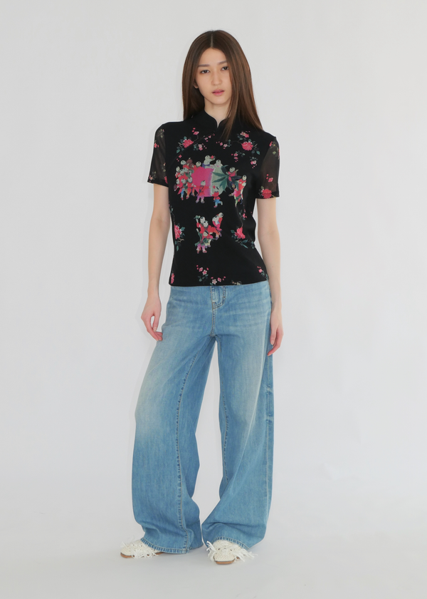 PEACH BABY REVIVAL 2025 CHEONGSAM TOP