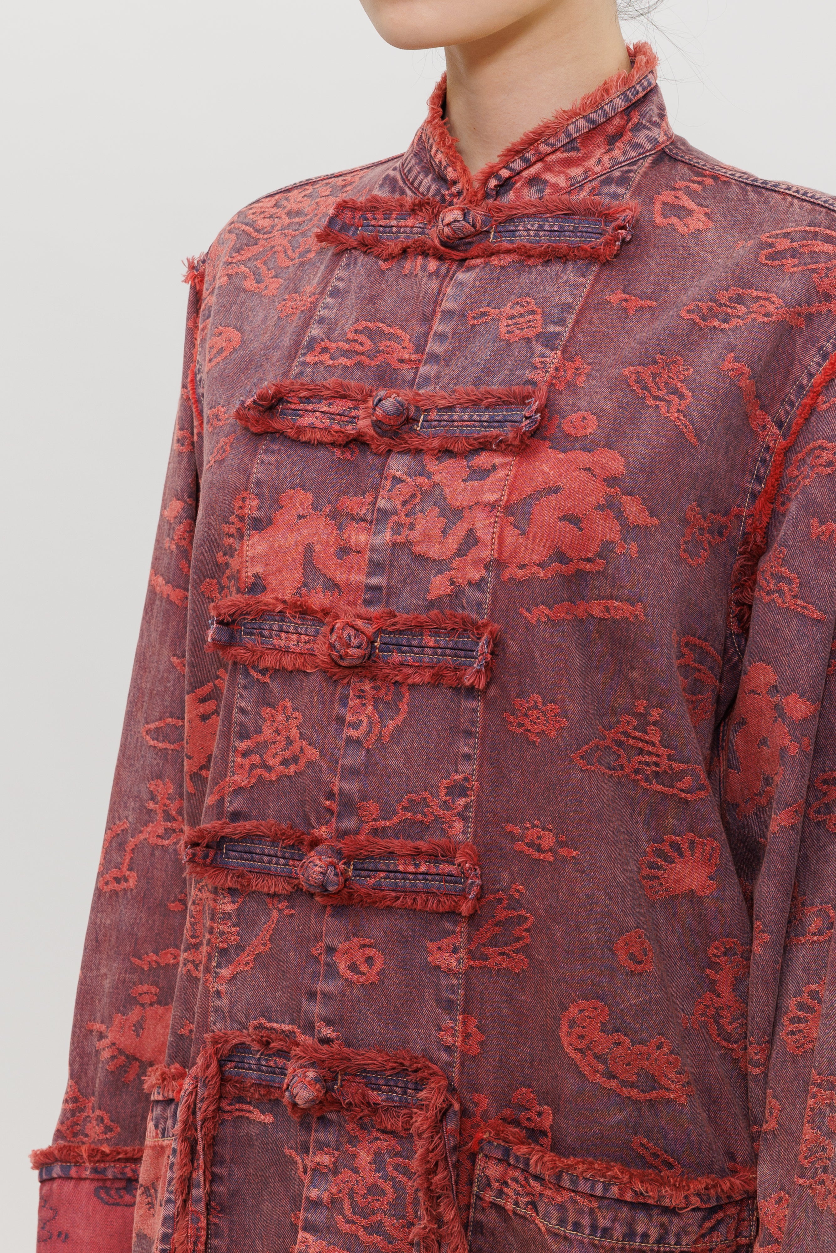 Graffiti Dragon Jacquard Kung Fu Jacket