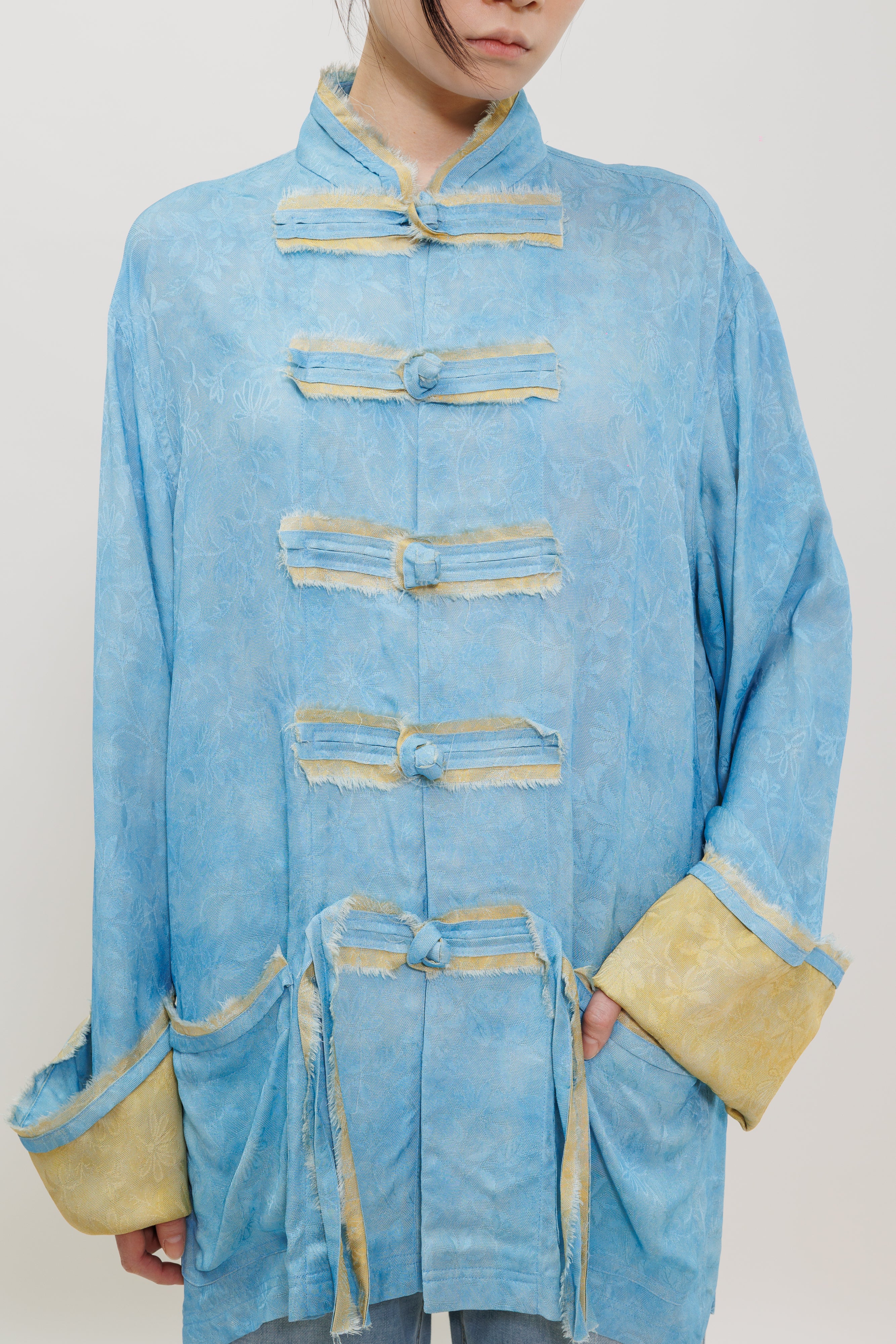 Two Tone Leno Weave Kung Fu Jacket