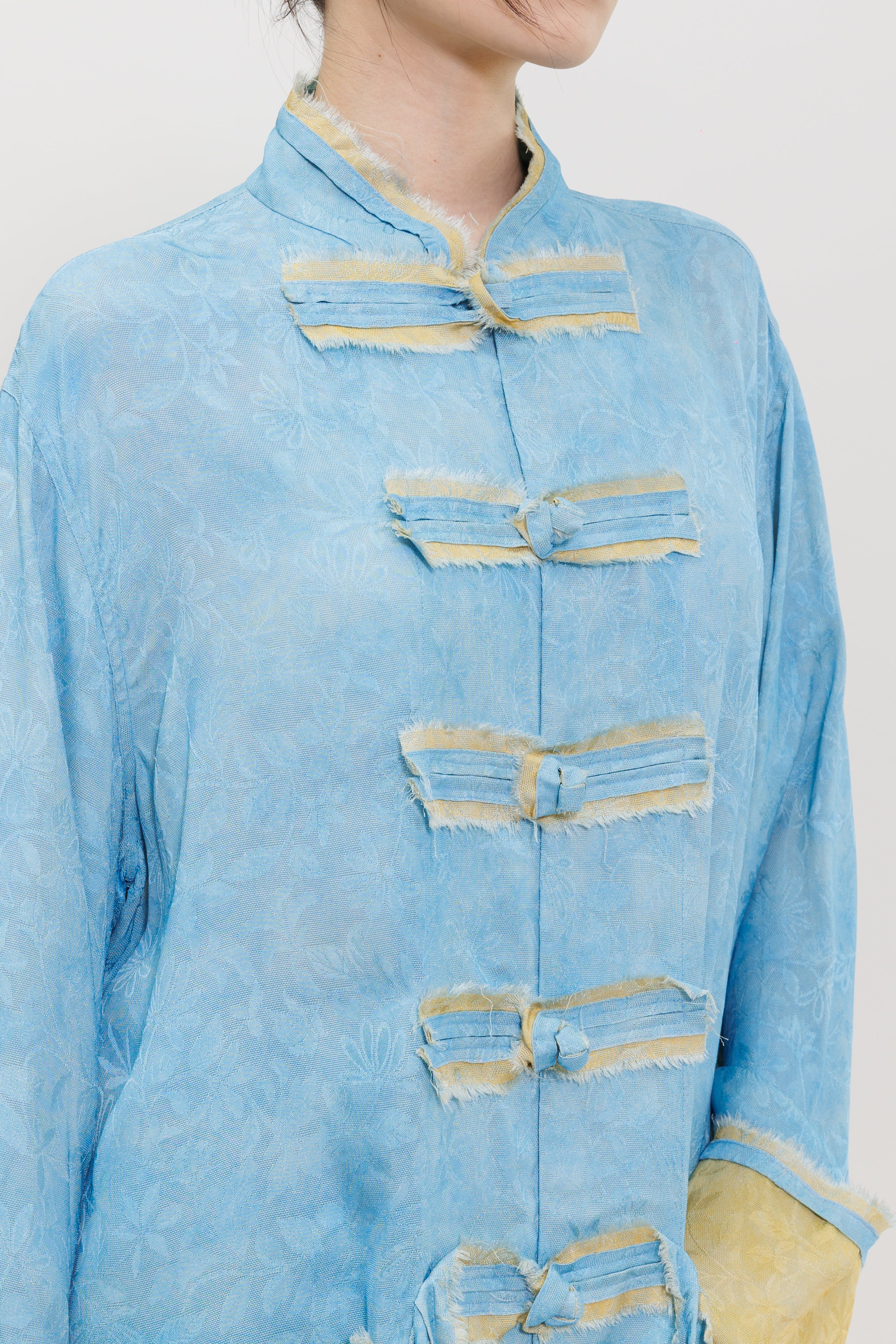 Two Tone Leno Weave Kung Fu Jacket