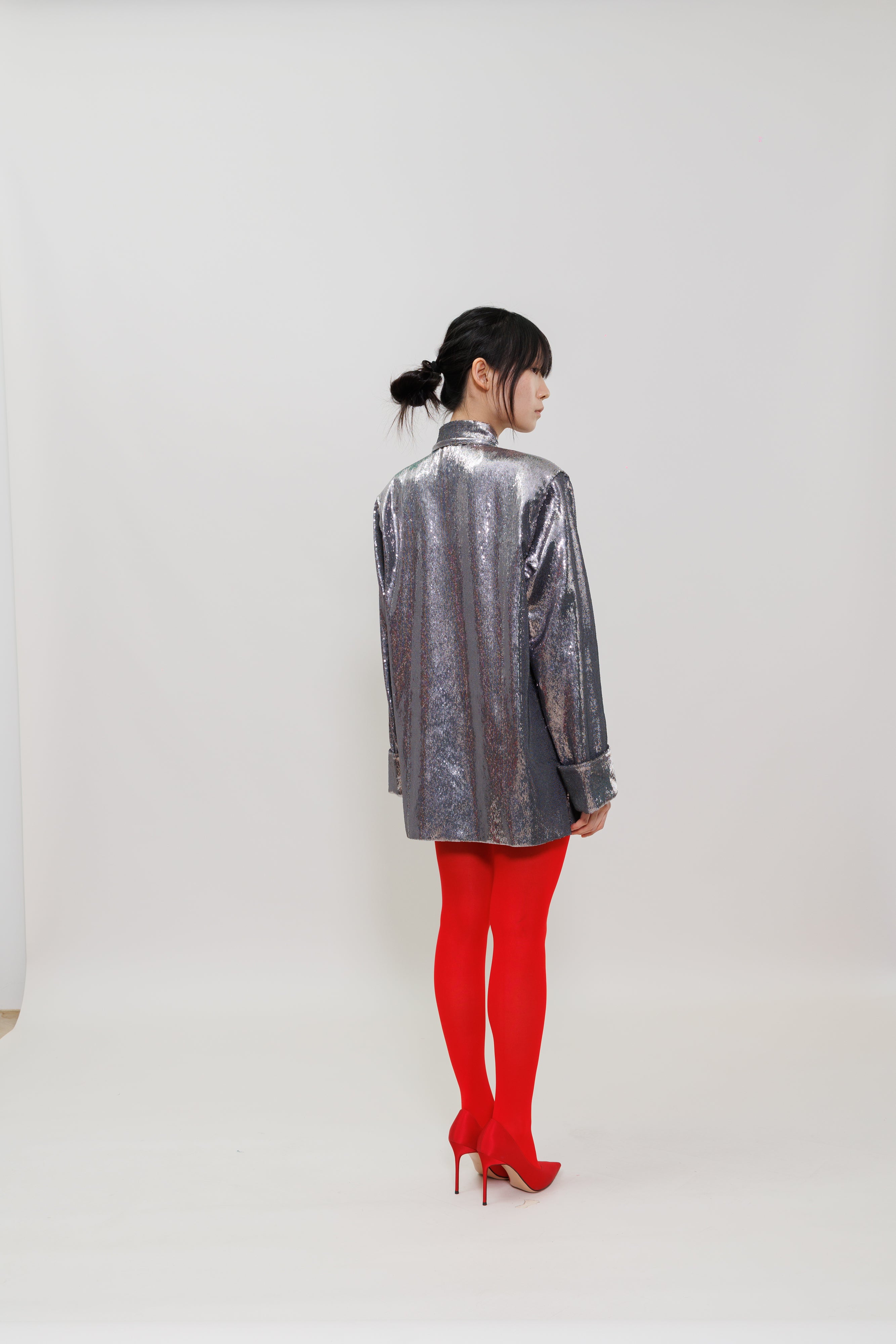 Sequin With Pankou Qipao Jacket
