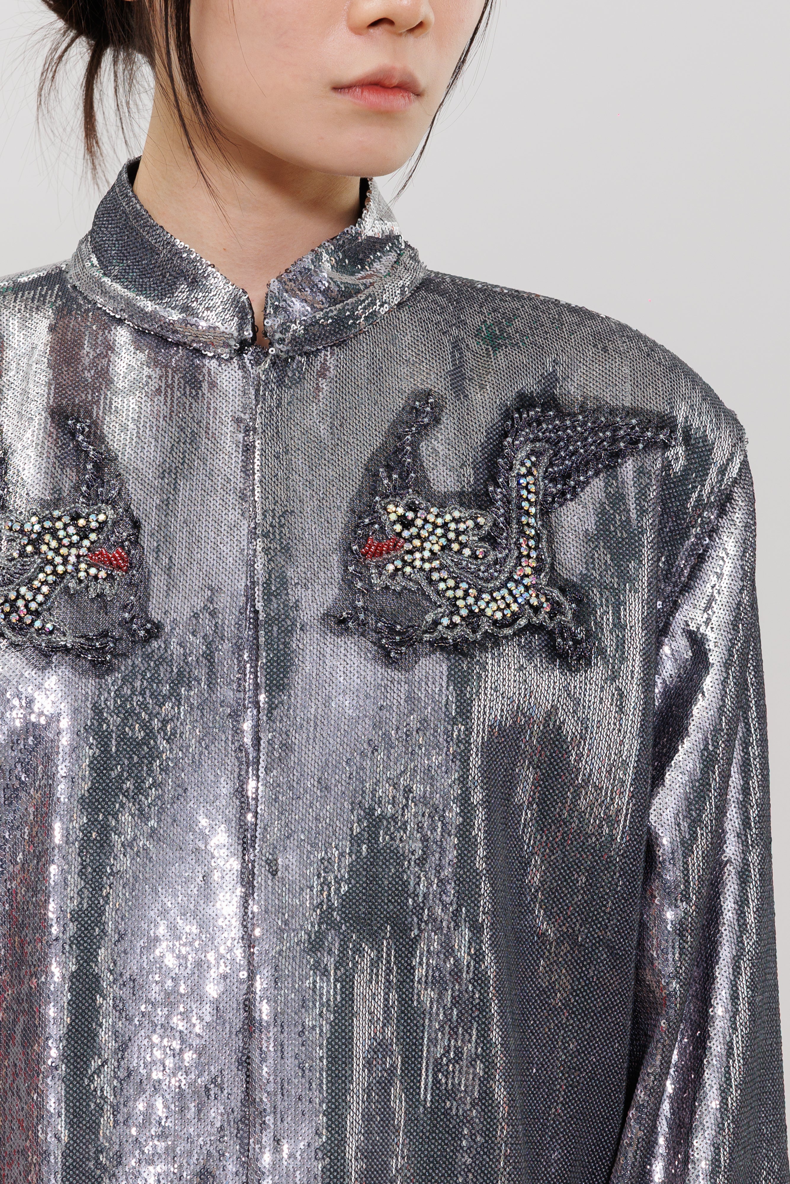 Sequin With Pankou Qipao Jacket