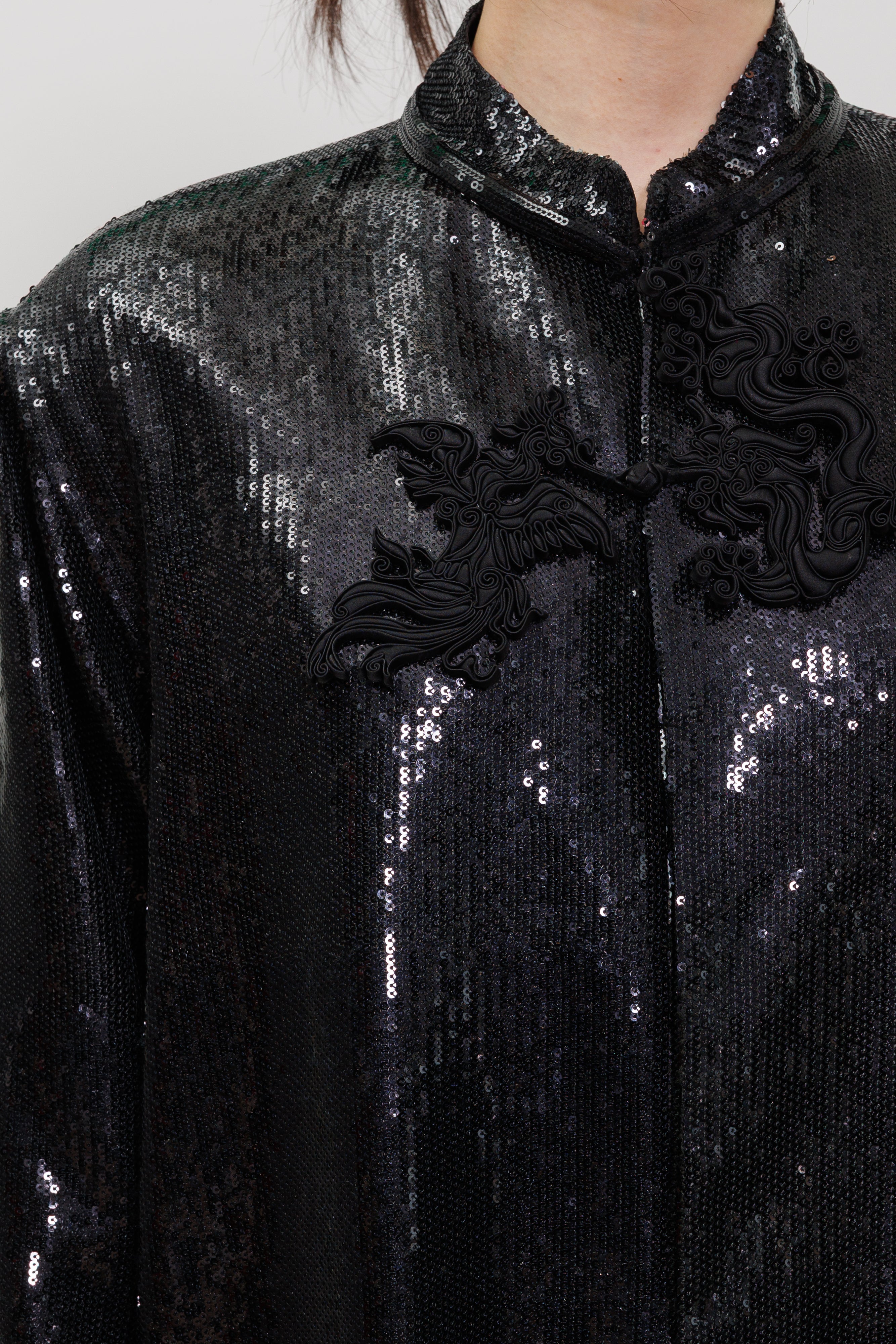 Sequin With Pankou Qipao Jacket
