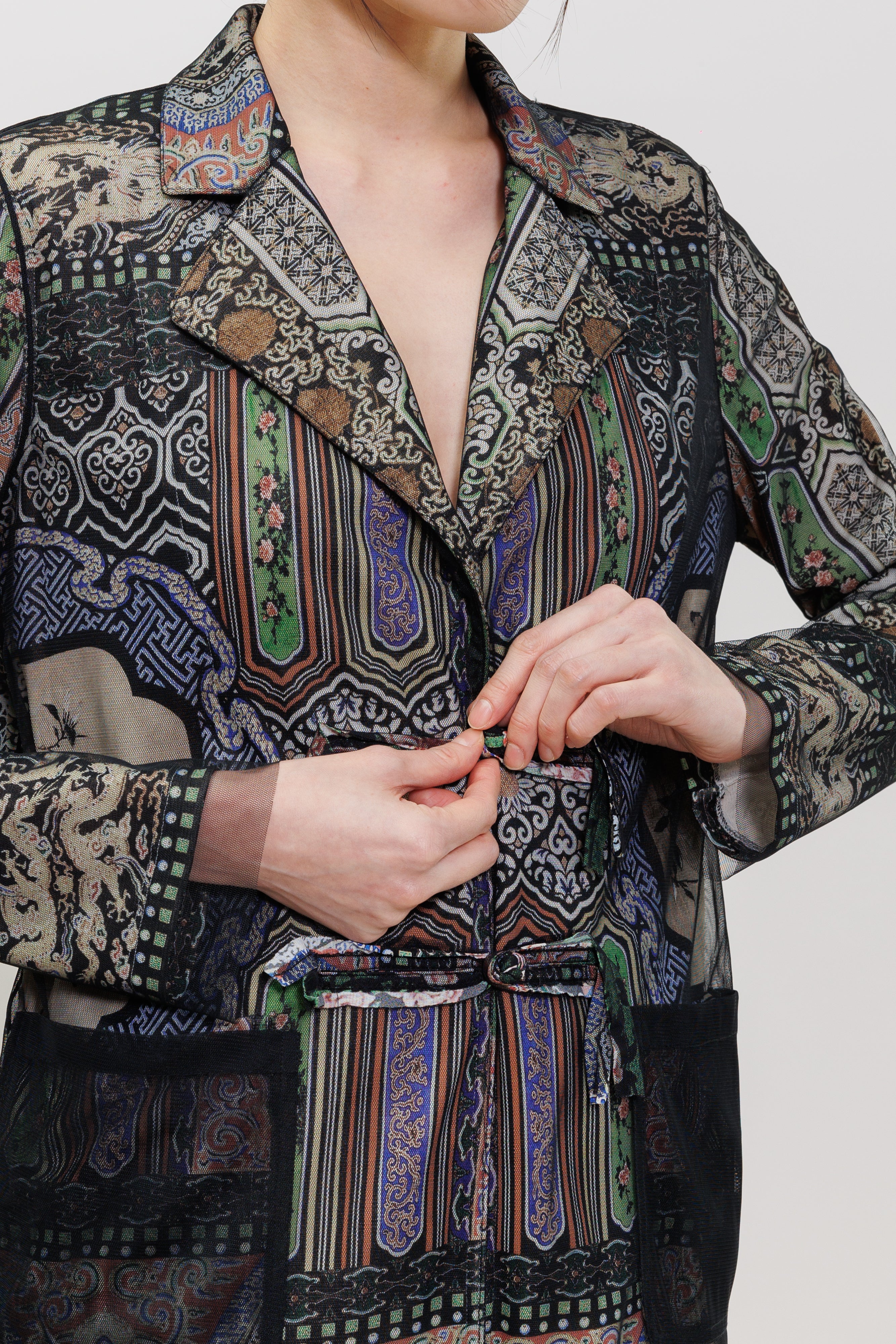 Palace Bird Mesh Overlay Jacket