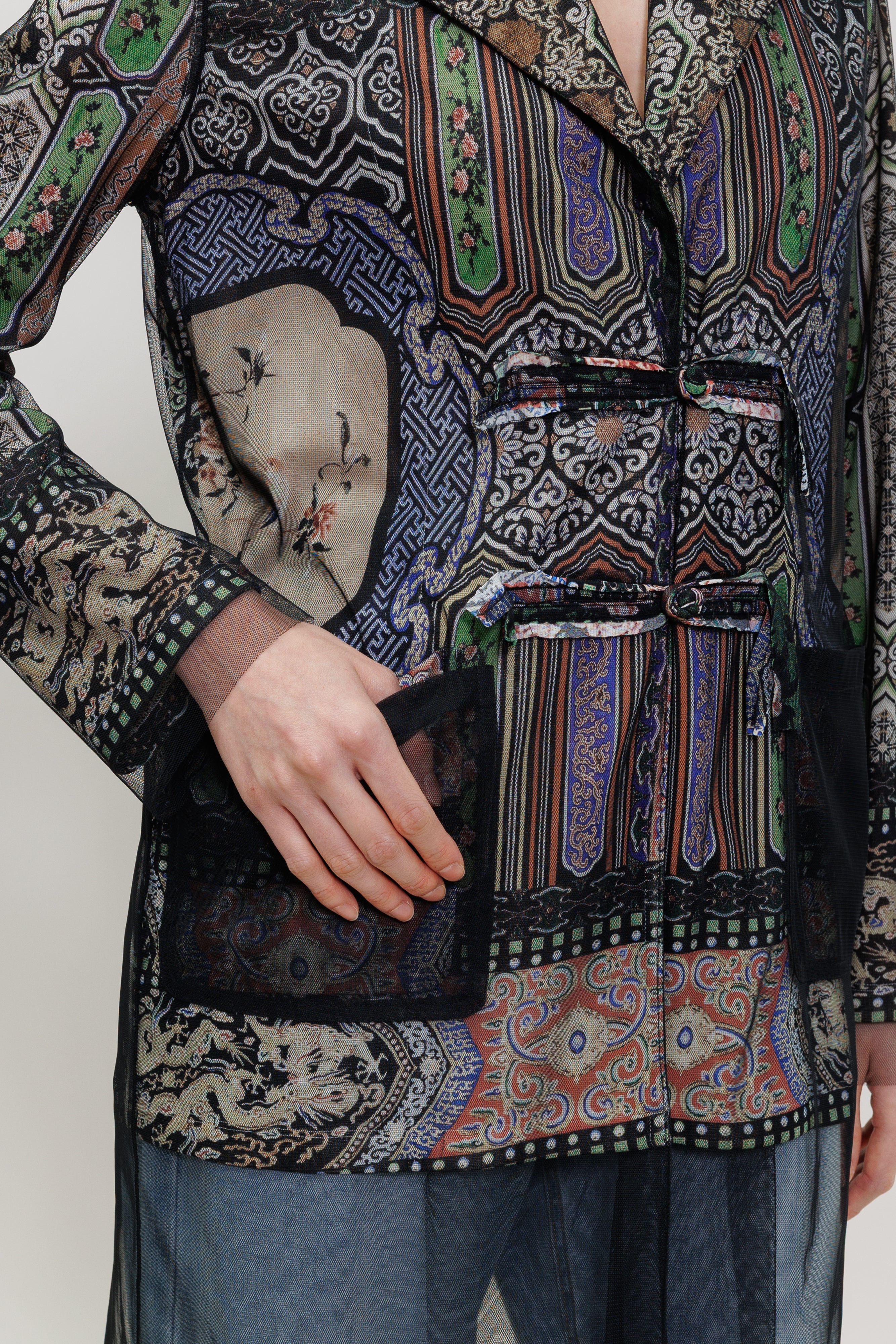 Palace Bird Mesh Overlay Jacket