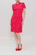 Dragon Lace Qipao Midi Dress