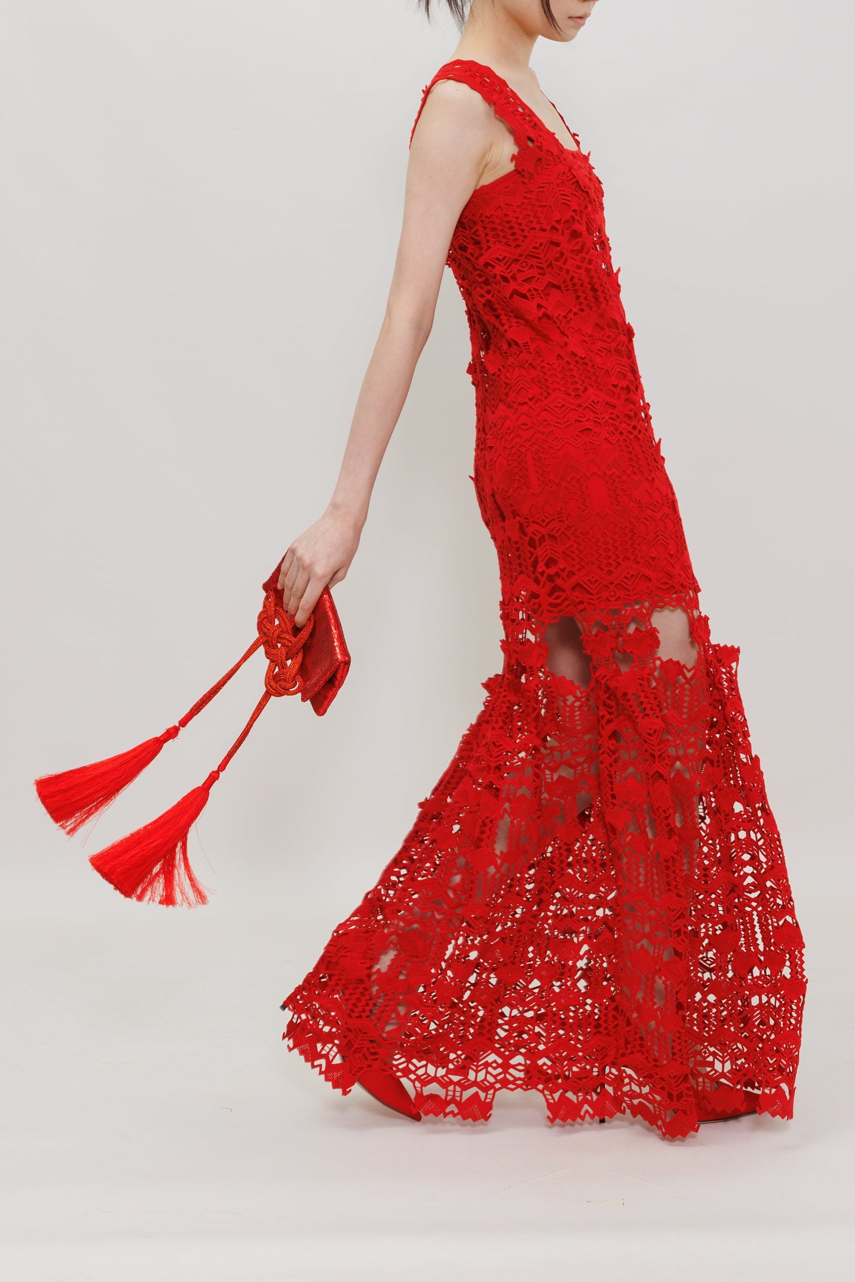Dragon People Lace Maxi Dress