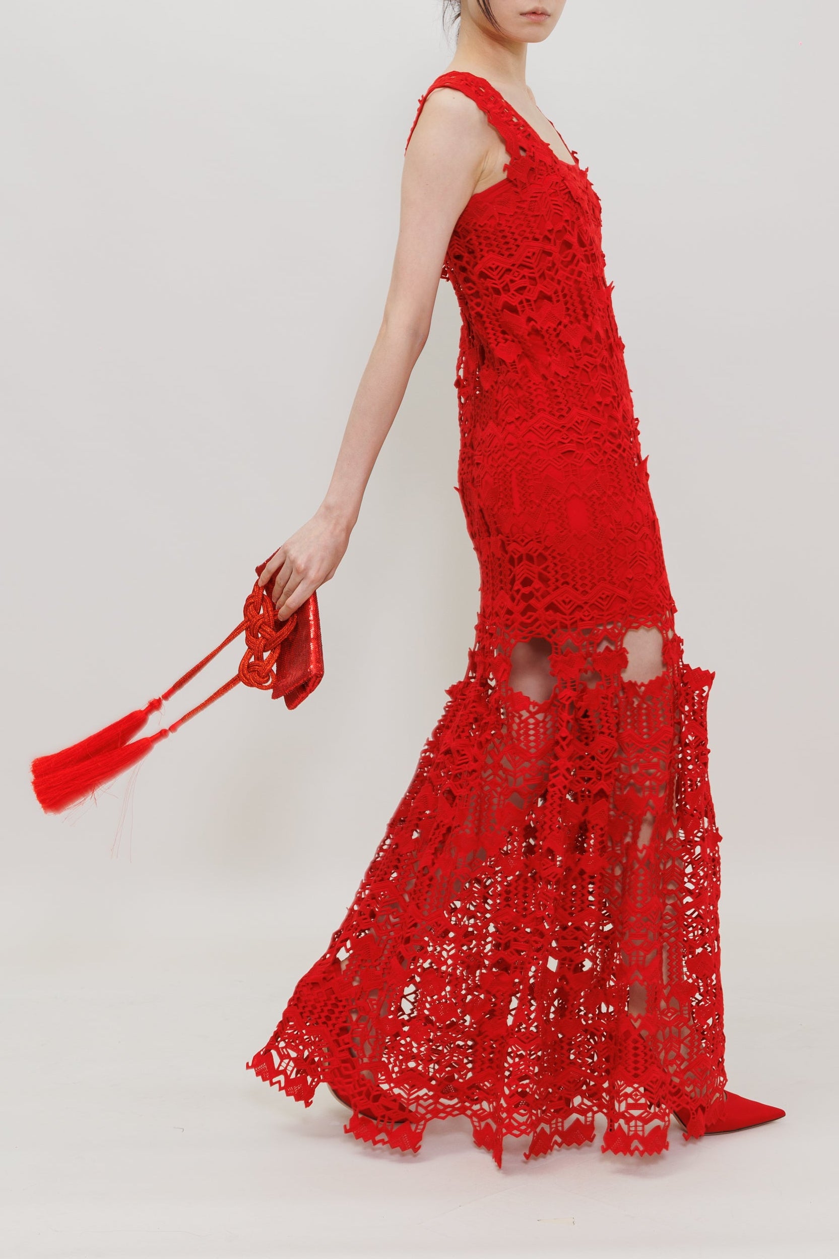 Dragon People Lace Maxi Dress