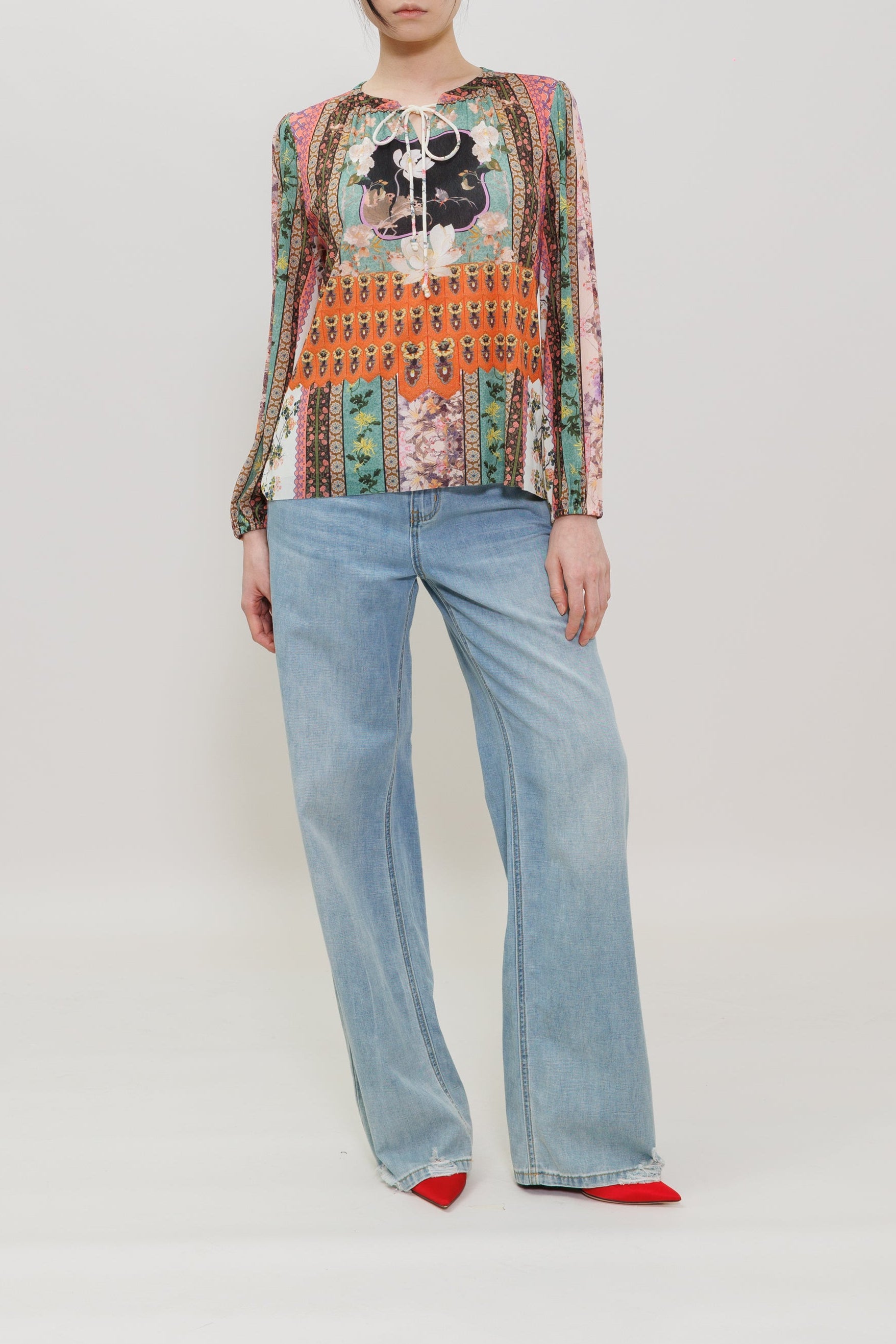 Garden Print Blouse
