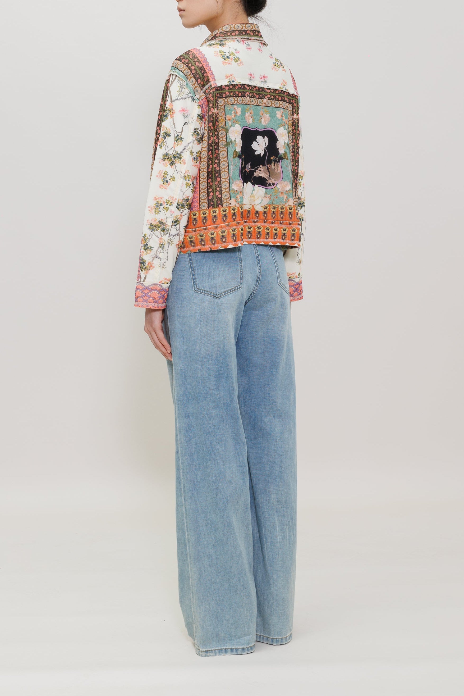 Garden Print Neoprene Jacket