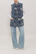 Graffiti Dragon Jacquard Kung Fu Vest