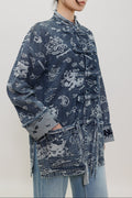 Graffiti Dragon Jacquard Kung Fu Jacket