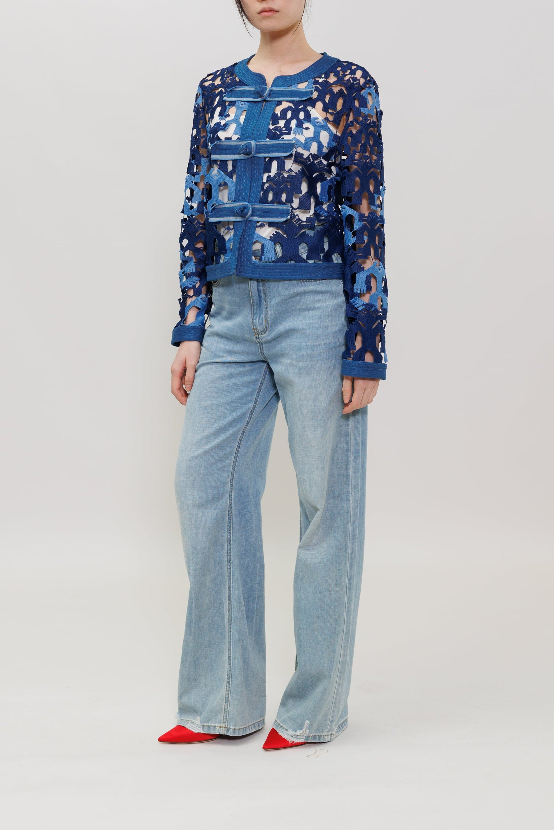 Hercules Lace Cropped Jacket