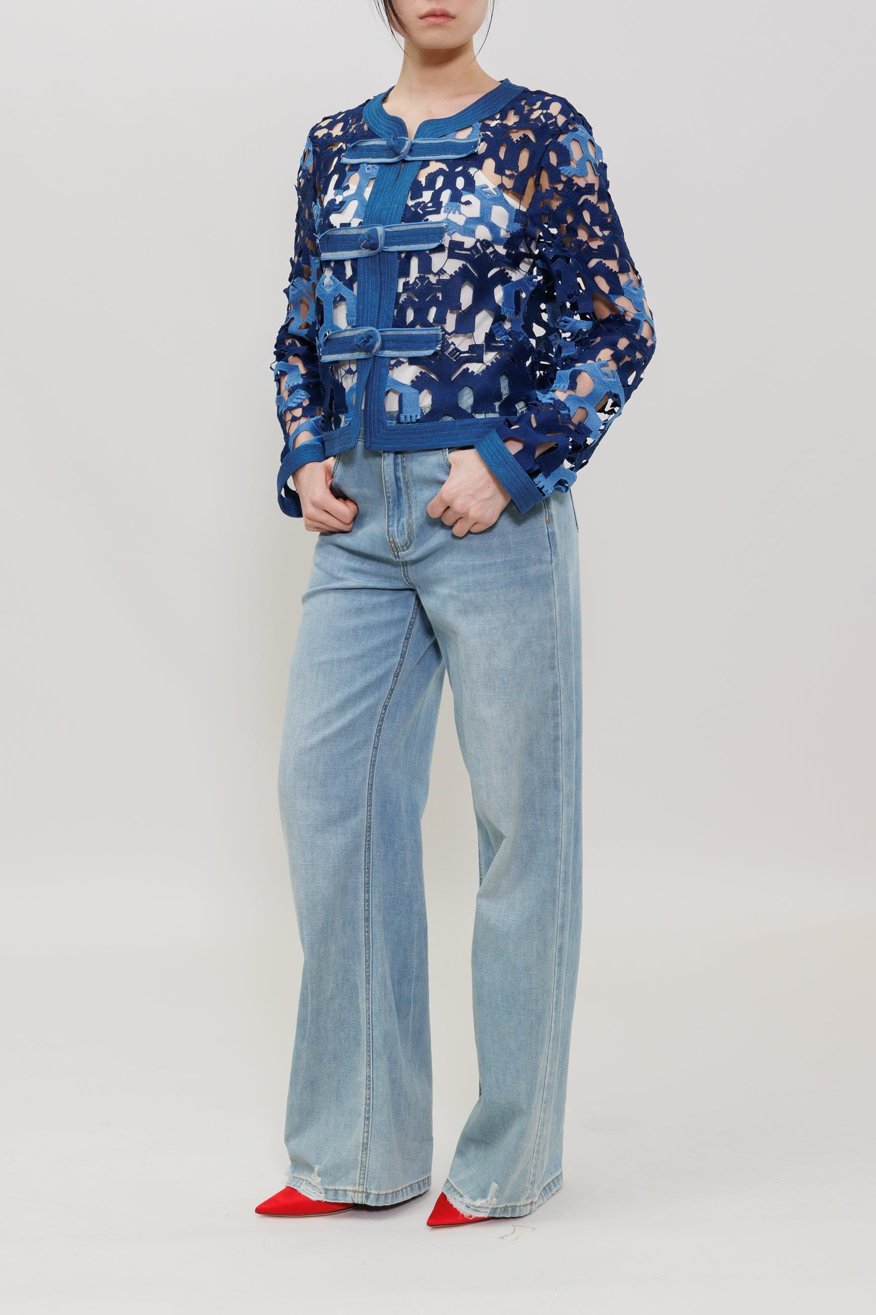 Hercules Lace Cropped Jacket