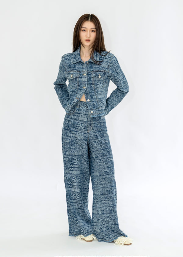 TIE DYE STRIPE JEANS