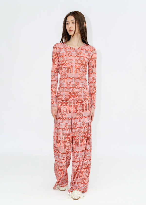 DEER PRINT PANTS