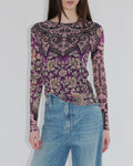 Peony Butterfly Long Sleeve Top