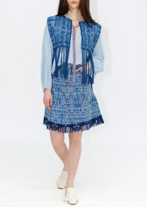 DEER DENIM MINI SKIRT
