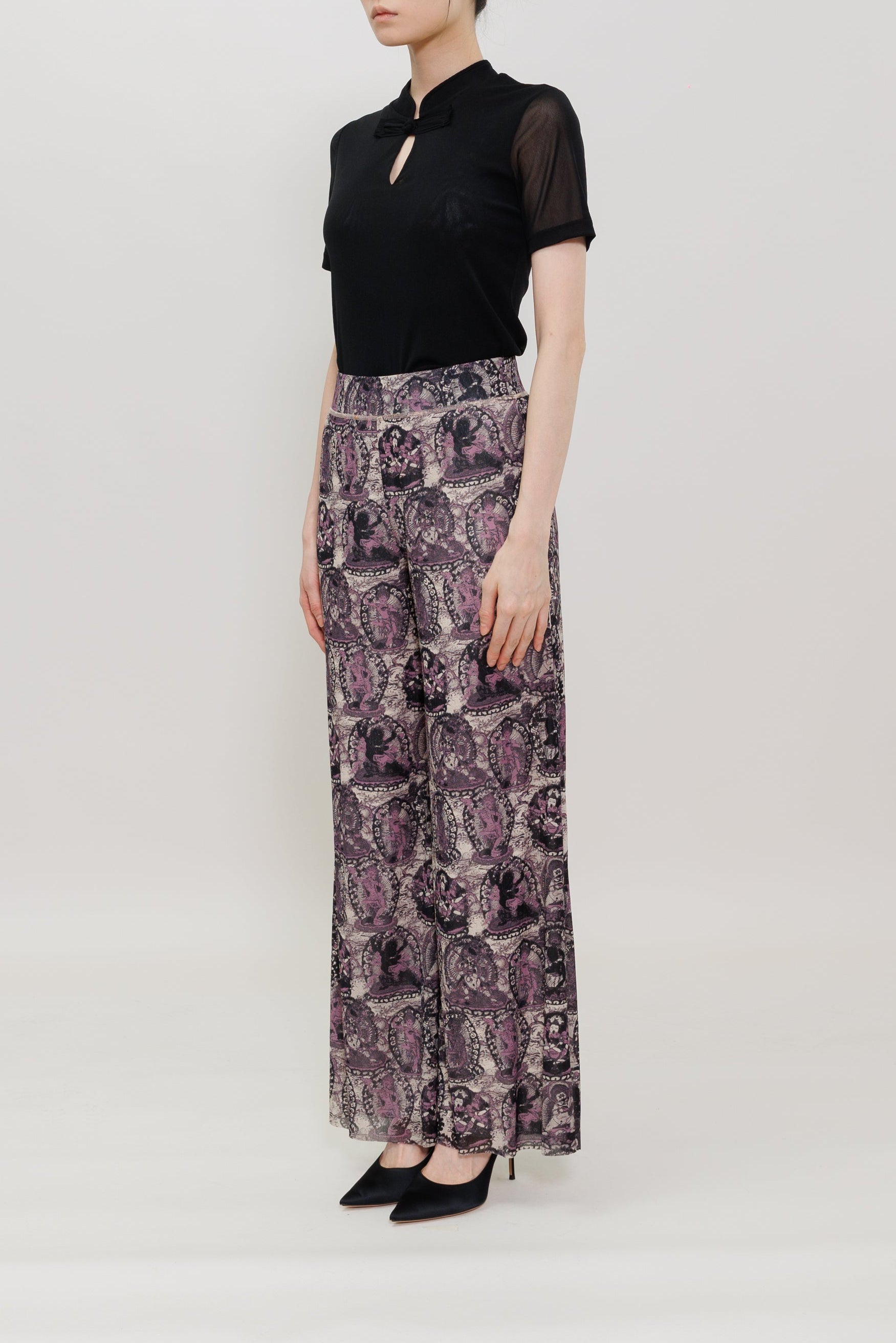 Tanka Buddha Print Relaxed Pants