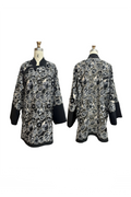 Ceramic Cluster Lace Oversized Kung Fu Jacket