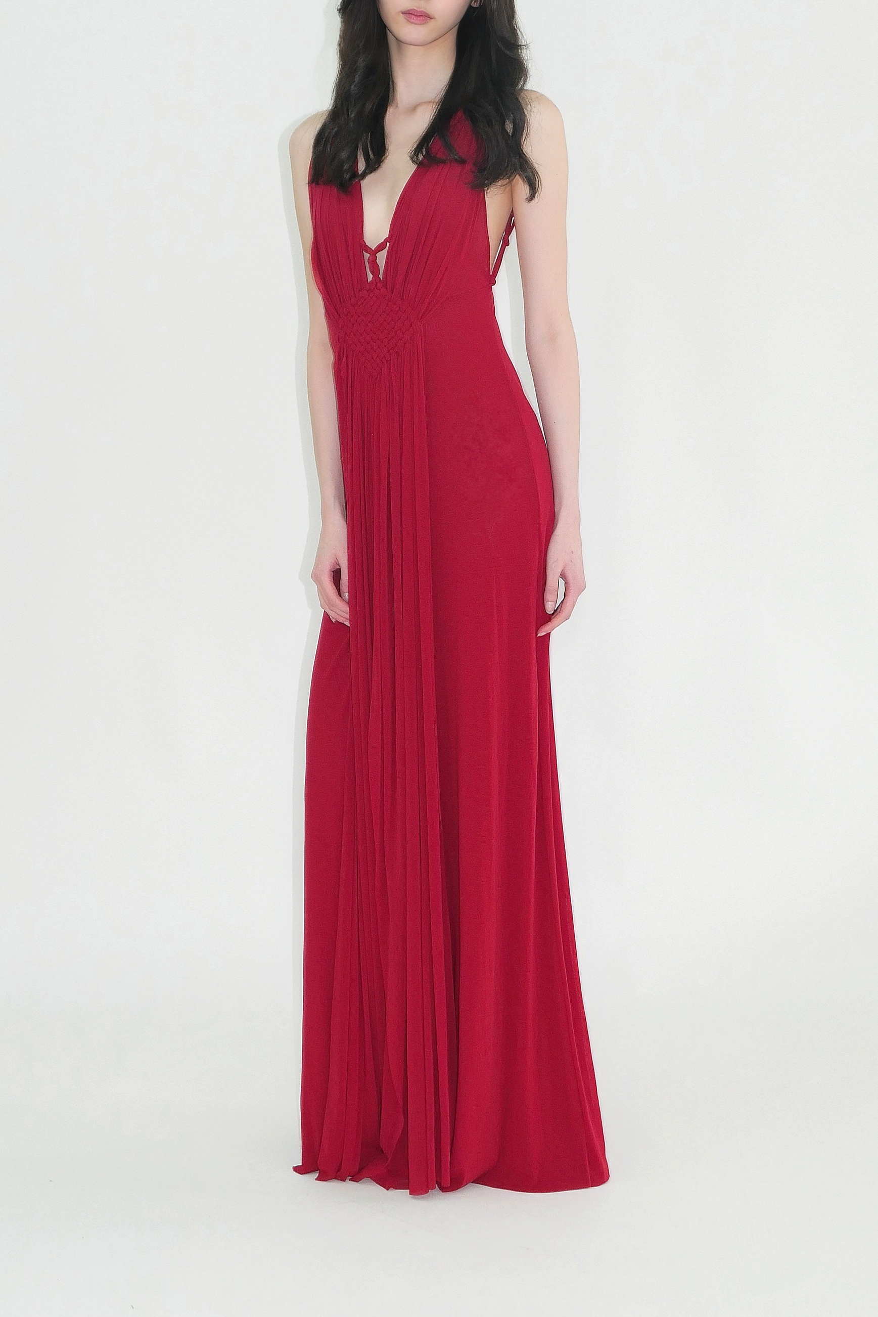 Mesh Weave Gown