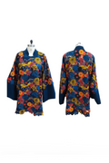Multi Flower Lace Oversized Kung Fu Jacket