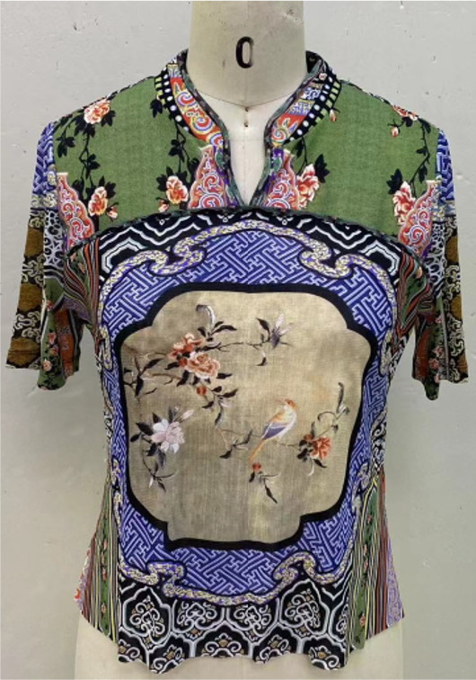 Palace Bird Qipao Top