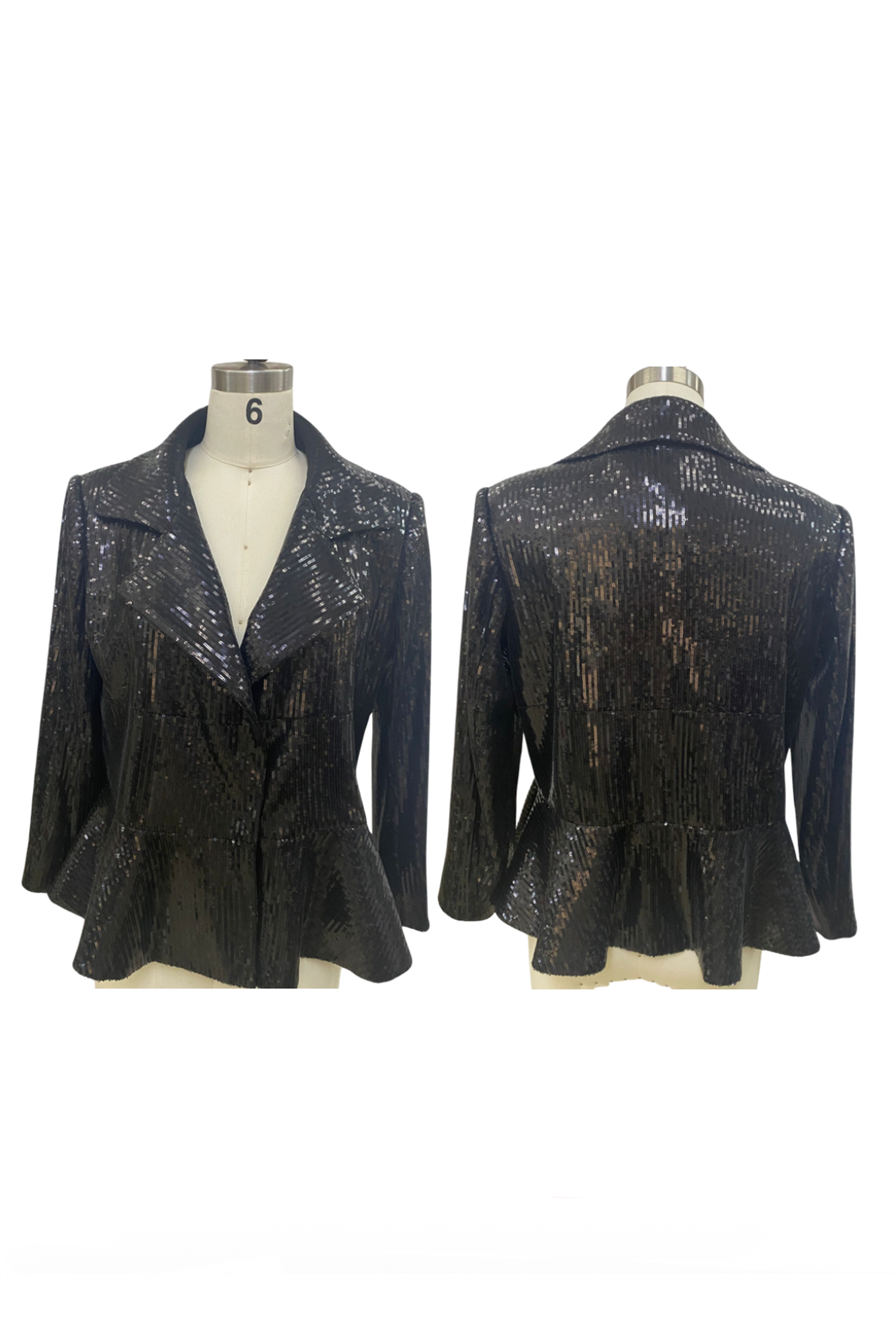 Stripe Sequins Blazer