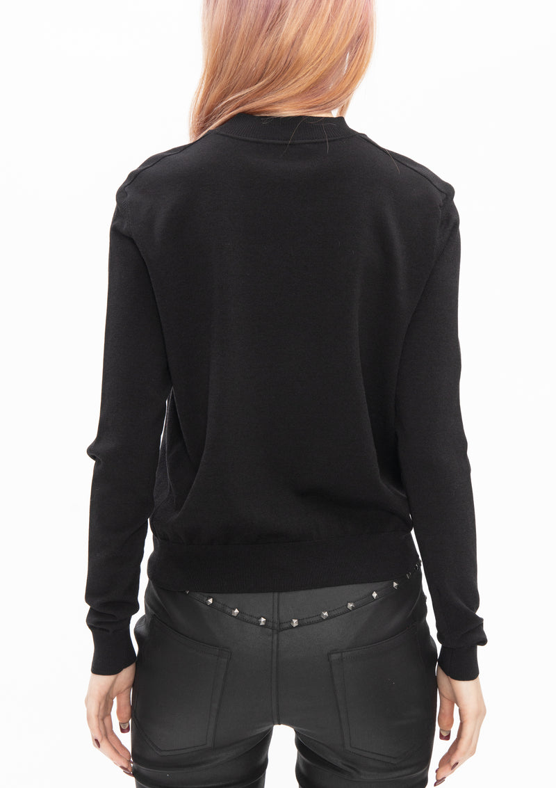 BLACK DRAGON EMBROIDERED SWEATSHIRT