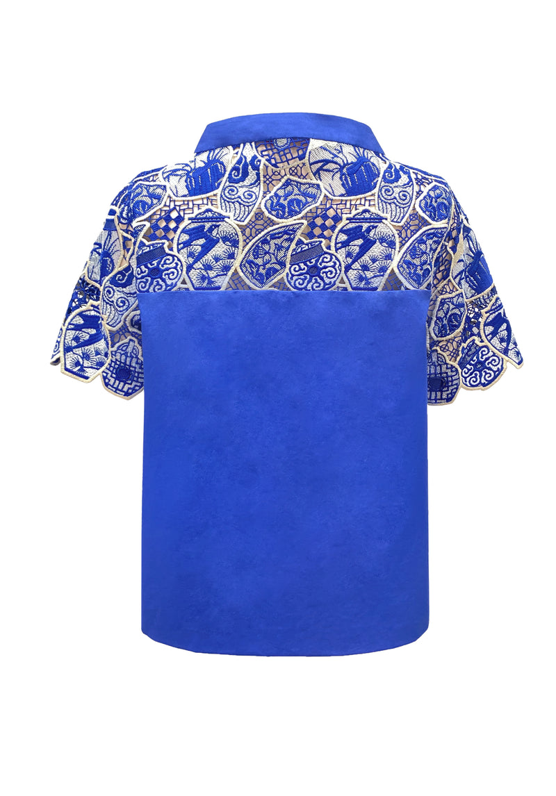 CERAMIC CLUSTER LACE TOP