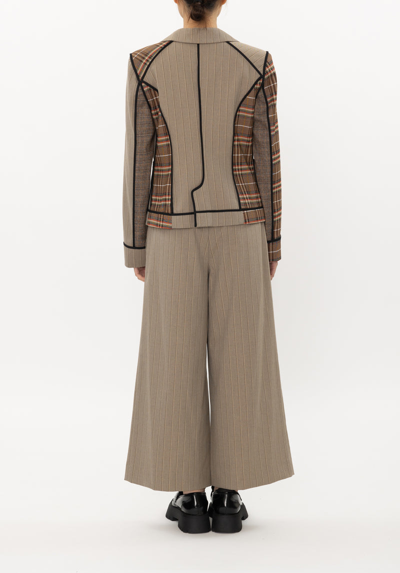 STRIPE WOVEN BLAZER