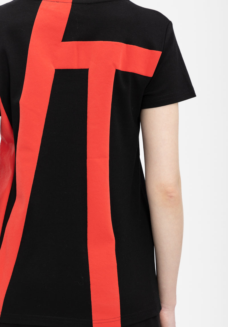 BIRDCAGE ART BLACK JERSEY T-SHIRT