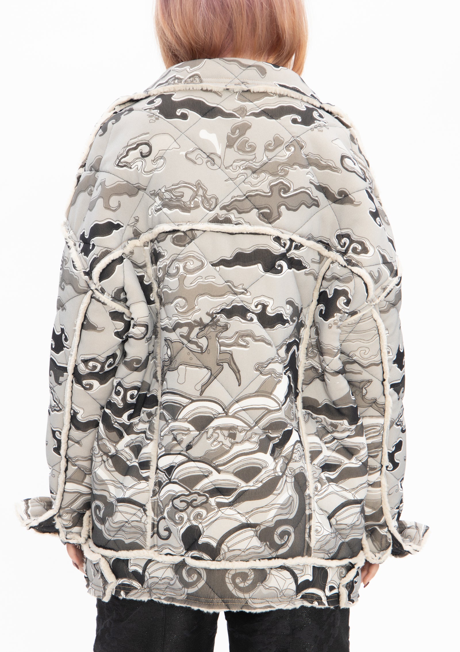 vivienne tam ドラゴン柄 ジップアップ　美品 BLACK GREY EMPEROR DRAGON REVERSIBLE JACKET – Vivienne Tam Store